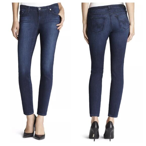 AG Adriano Goldschmied Low Rise Ankle Legging Skinny Jeans Size 27 - Picture 1 of 9